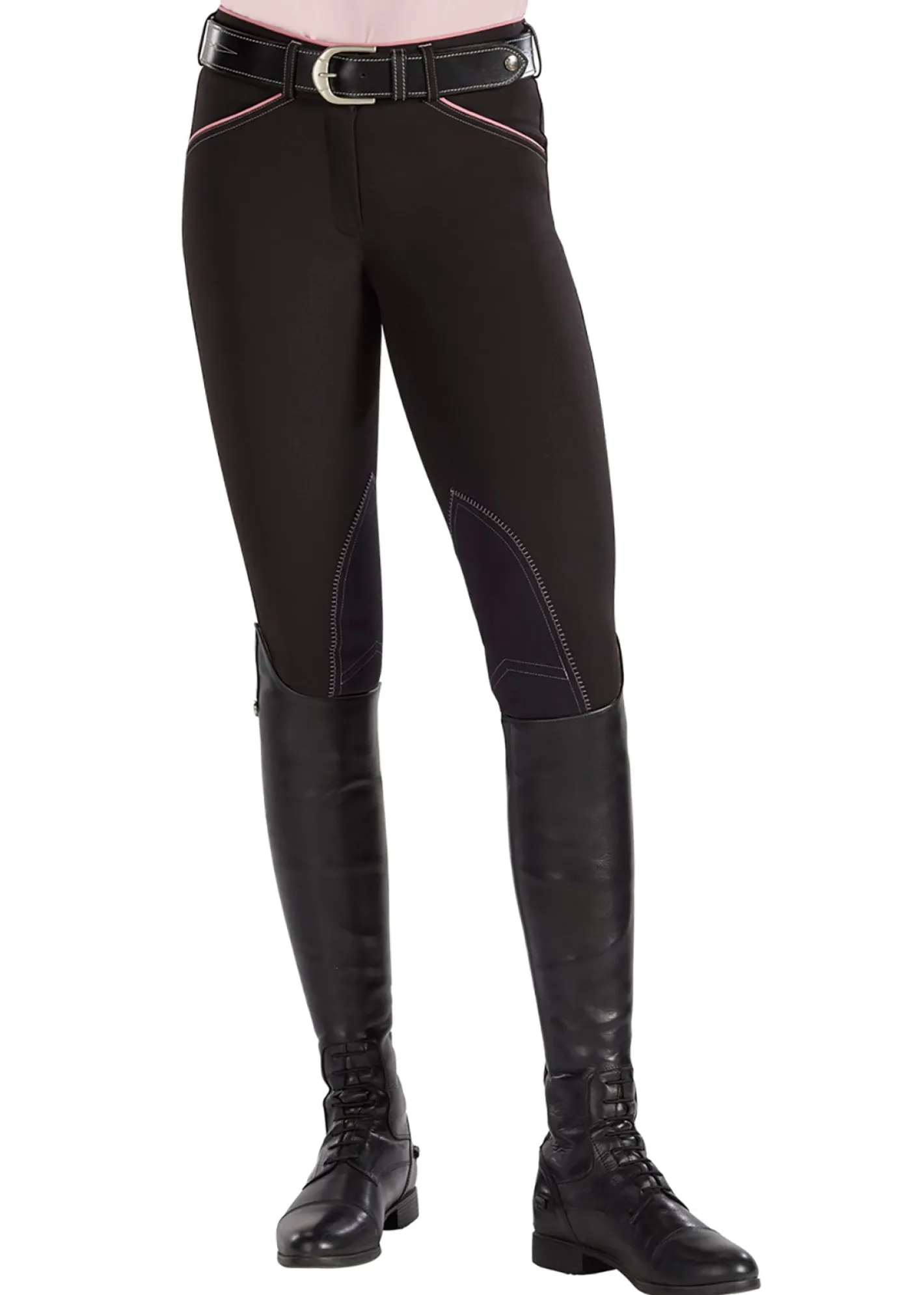 SUPERHOUSE Ladies’ Wellesley Piped Knee-Patch Breech