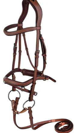 JPC EQUESTRIAN Laureate by Henri de Rivel Anatomic Bridle with Rubber-Lined Reins