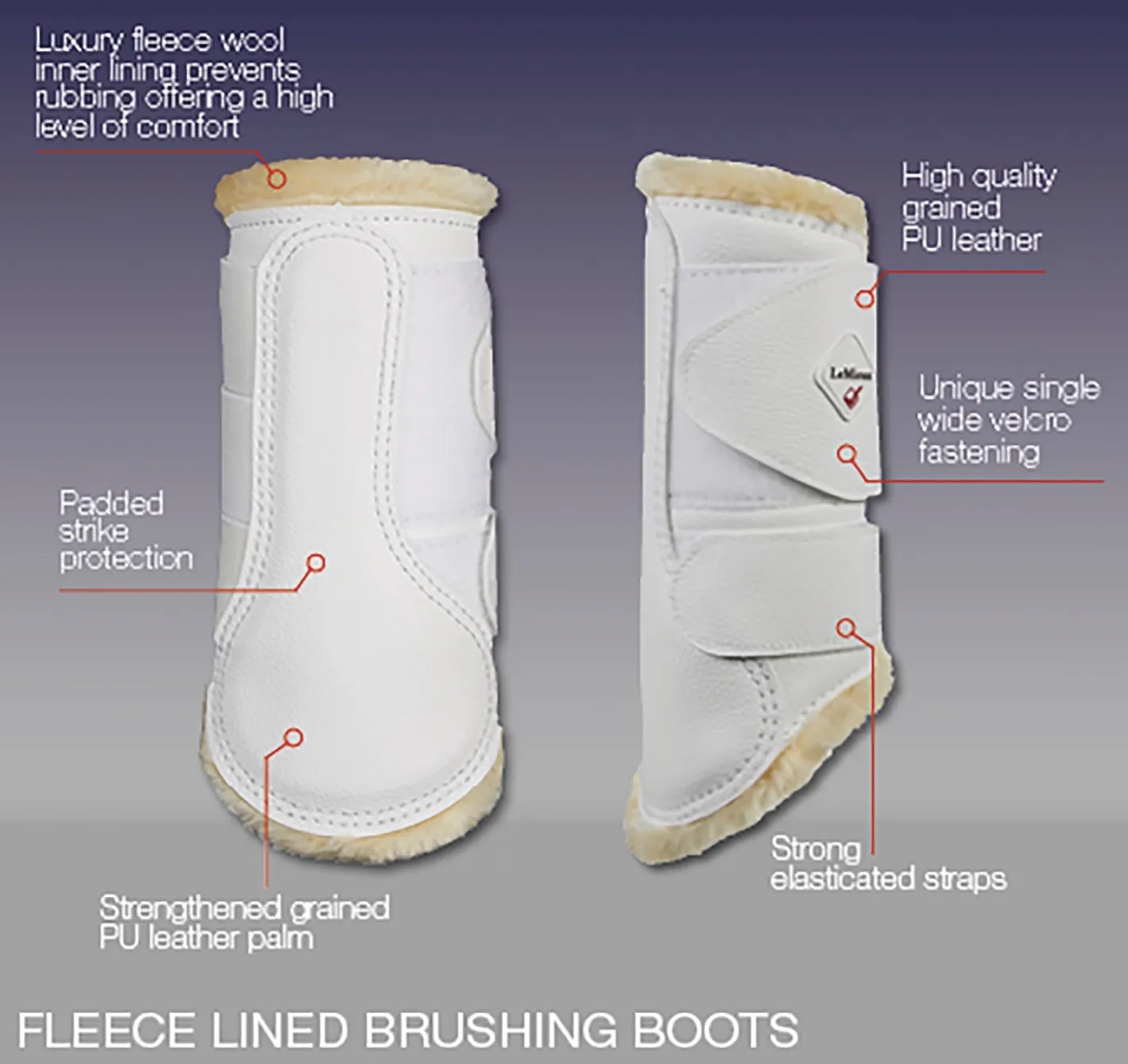 HORSE HEALTH TRADE LeMieux® Fleece-Lined Brushing Boots