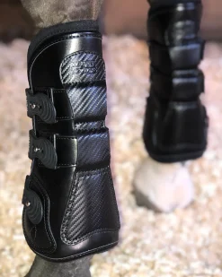 MAJYK EQUIPE ® Estrella Carbon Leather Tendon Boots