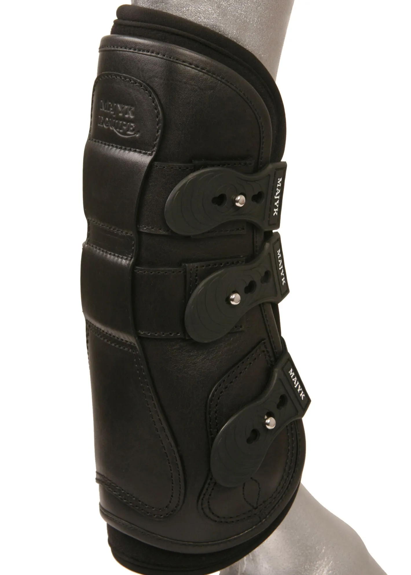MAJYK EQUIPE ® Leather Jump Boots with Removable Impact Liners (Snap Closure)