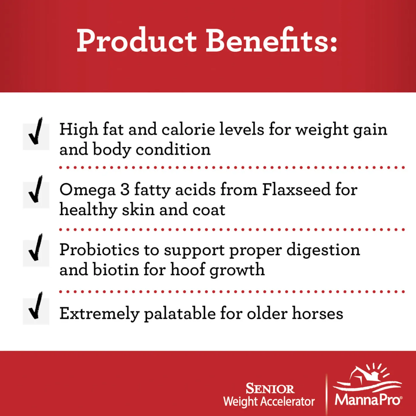ANIMAL HEALTH INT Manna Pro® Senior Weight Accelerator