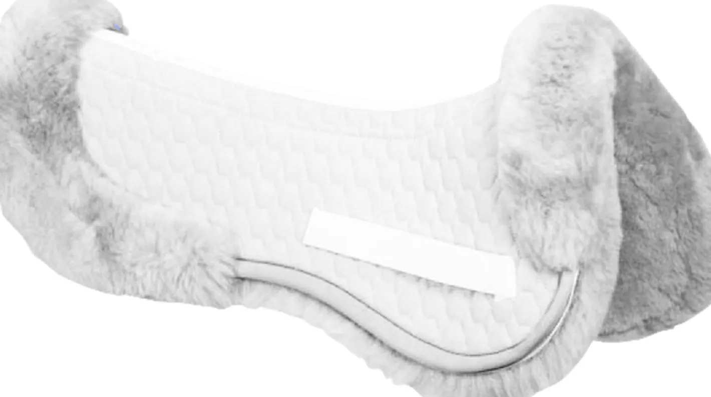 WORLD EQUSTRN BRNDS Mattes Sheepskin Rolled Back Pad