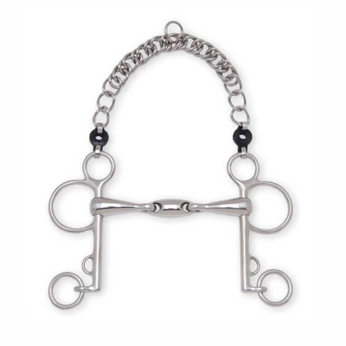 PARTRADE Metalab Double-Jointed with Oval Link Pelham Bit-20mm