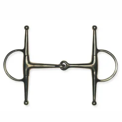 PARTRADE Metalab Jointed, Solid Eggbutt Full Cheek Snaffle Bit