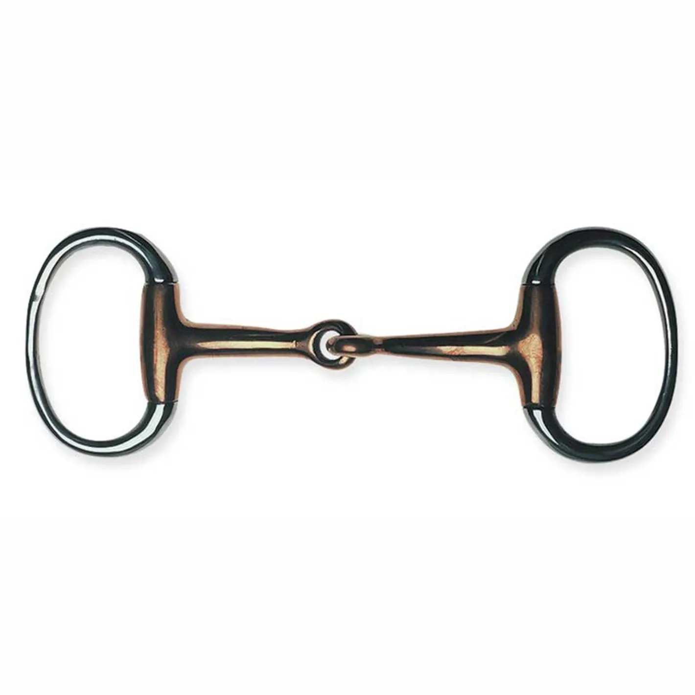 PARTRADE Metalab Jointed with Thin Copper Eggbutt Snaffle Bit