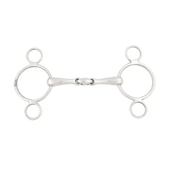 PARTRADE Metalab Magic System™ Double-Jointed French Link Continental Gag Bit