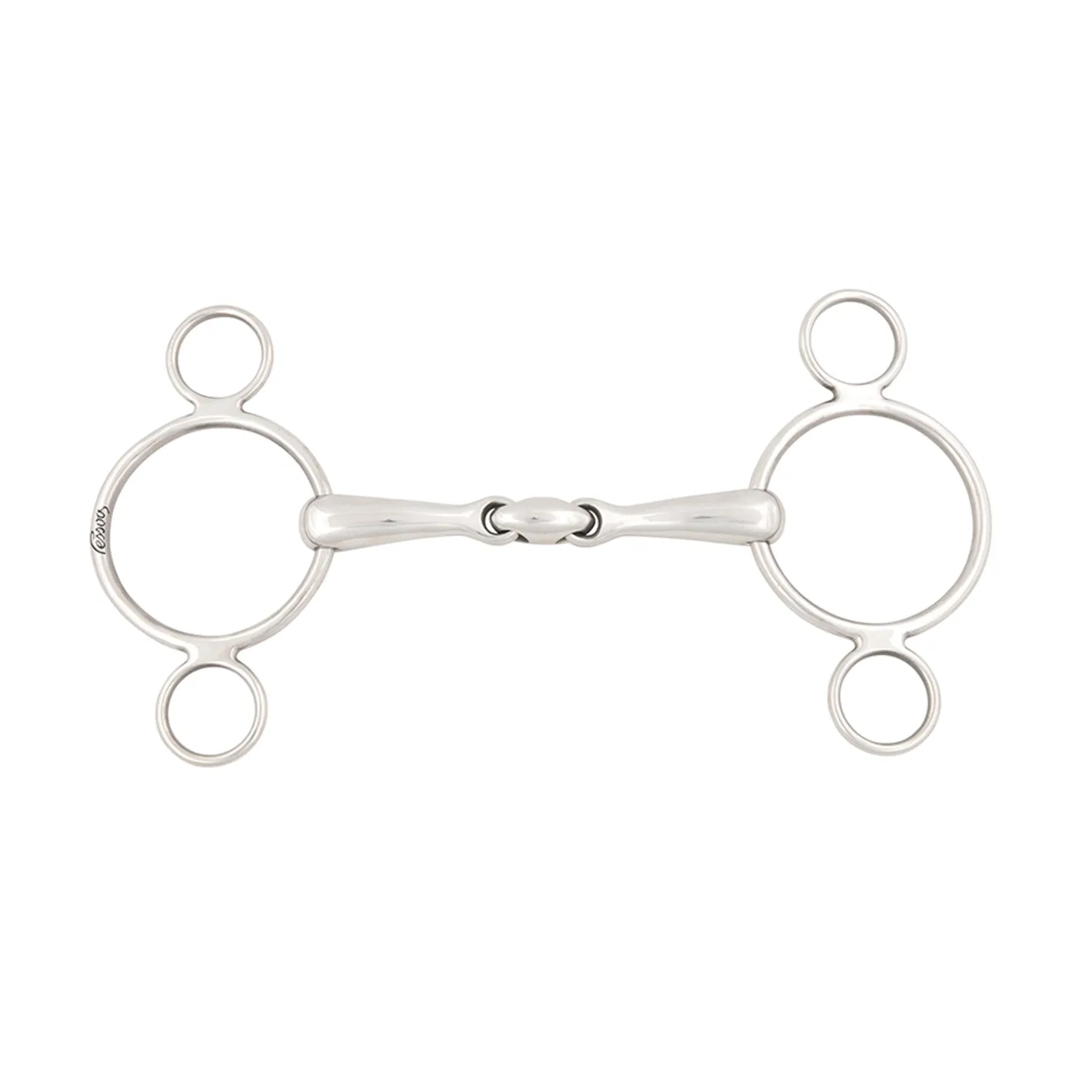 PARTRADE Metalab Magic System™ Double-Jointed French Link Continental Gag Bit