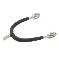 PARTRADE Metalab Prince of Wales Rubber Covered Spurs - Medium Cup