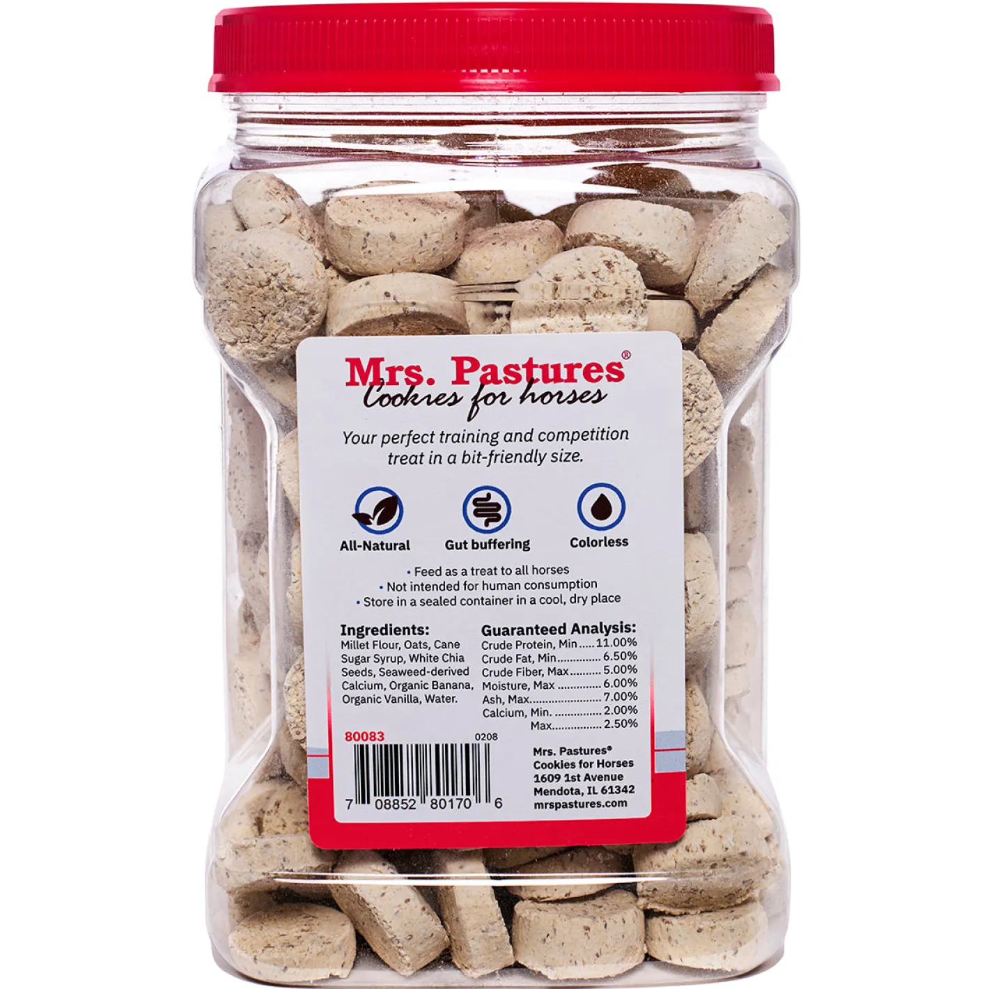 ANIMAL HEALTH INT Mrs. Pastures Cookie – 36 oz Jar