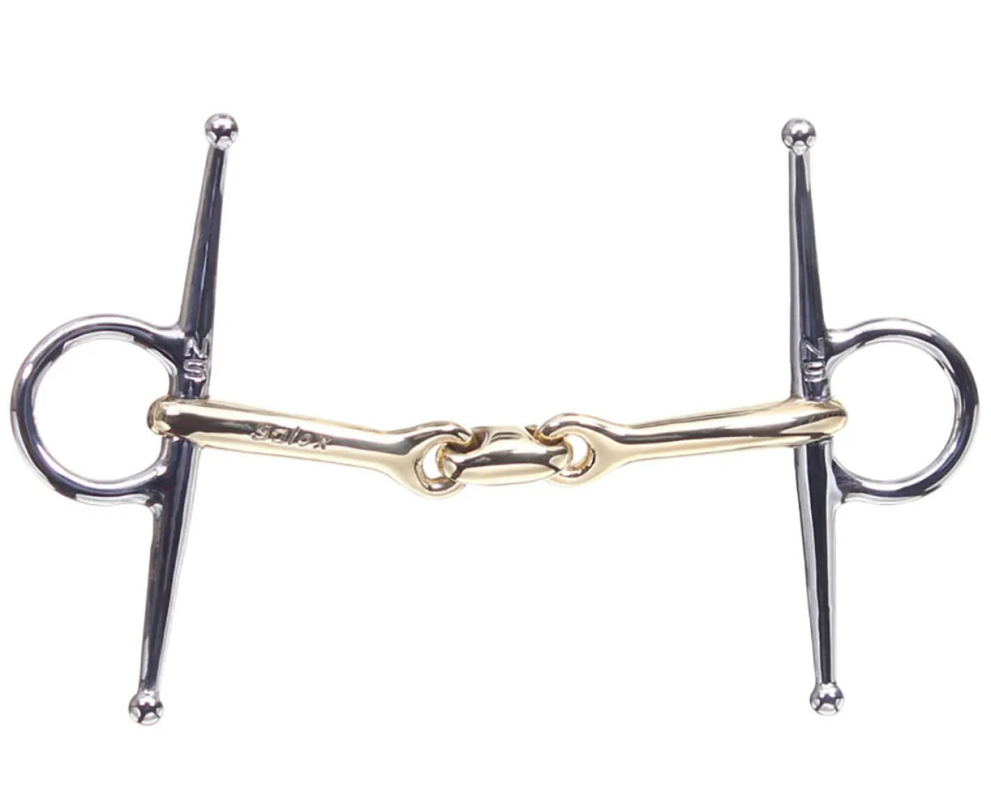 METLAR/NEUE SCHULE Neue Schule Pony Tranz Angled Lozenge Full Cheek Bit - 10 mm mouth