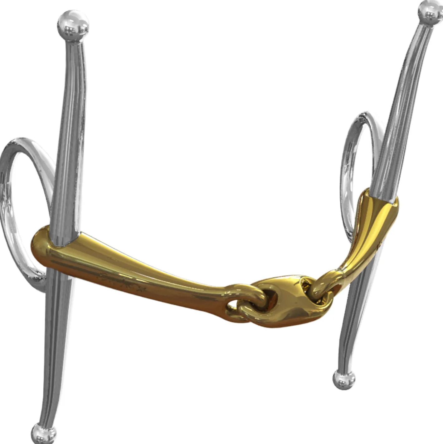 METLAR/NEUE SCHULE Neue Schule Tranz Angled Lozenge Full Cheek Bit - 14 mm mouth