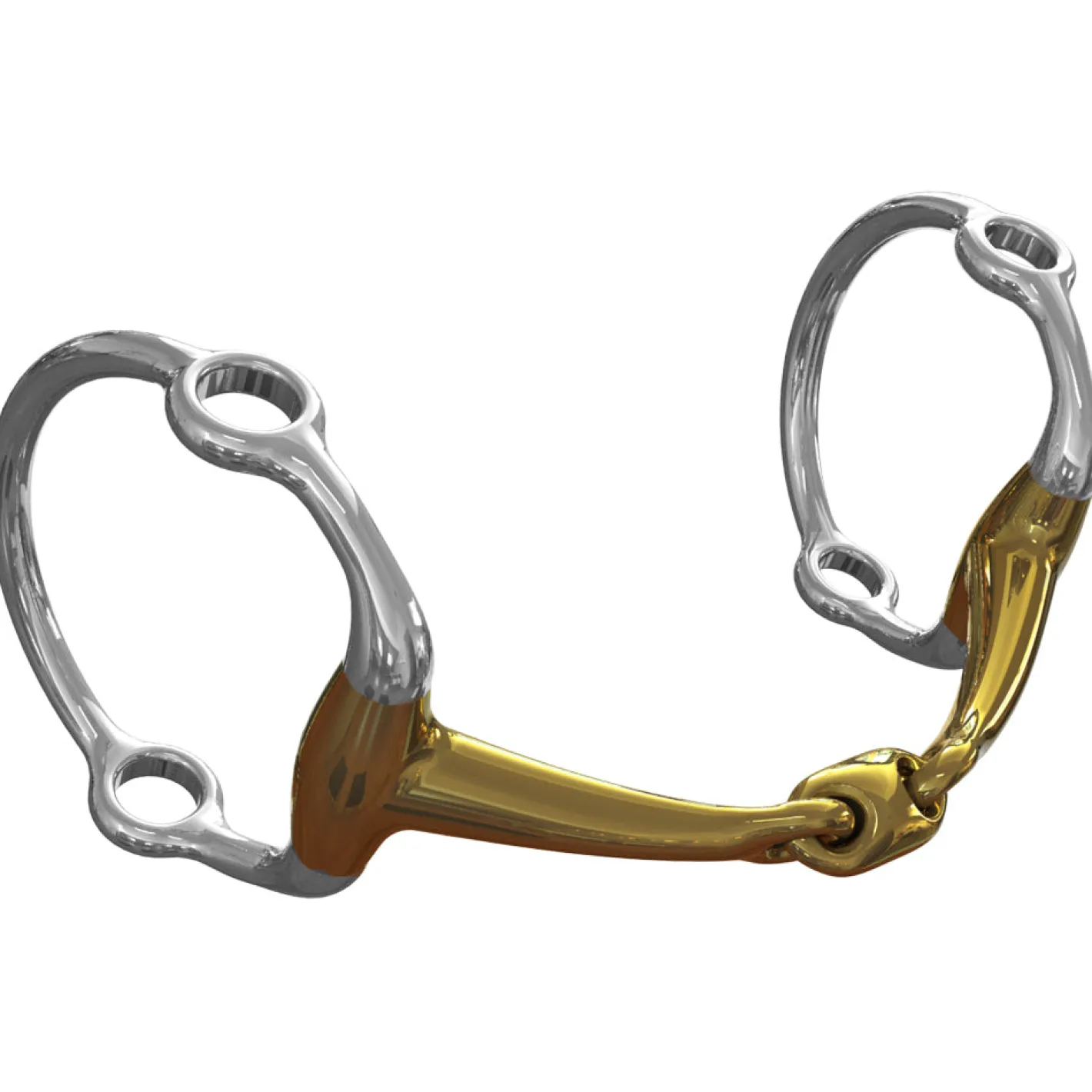 METLAR/NEUE SCHULE Neue Schule Tranz Angled Lozenge Cheltenham Running Lever Bit - 16 mm mouth