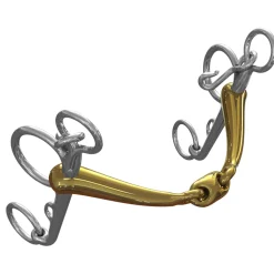 METLAR/NEUE SCHULE Neue Schule Tranz Angled Lozenge Pelham Bit - 16 mm mouth; 7 cm shanks