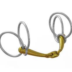 METLAR/NEUE SCHULE Neue Schule Tranz Angled Lozenge Jumpers' Choice Double-Ring Bit - 16 mm mouth; 60 mm rings