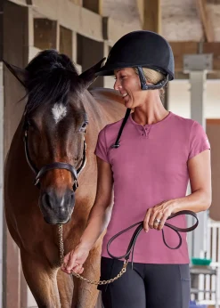 KIRSCH Noble Equestrian™ Ladies’ Breeze Short Sleeve Henley