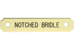 DOVER DROPSHIP Notched Corner Bridle Nameplate