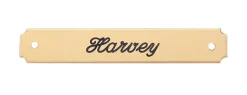 DOVER DROPSHIP Notched Corner Halter Nameplate - 1 or 2 lines