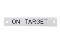 DOVER DROPSHIP Notched Corner Halter Nameplate - 3 lines