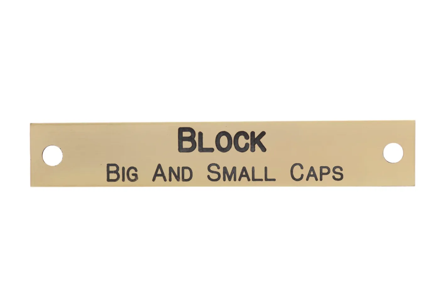 DOVER DROPSHIP Notched Corner Halter Nameplate - 3 lines