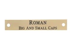 DOVER DROPSHIP Notched Corner Halter Nameplate - 3 lines