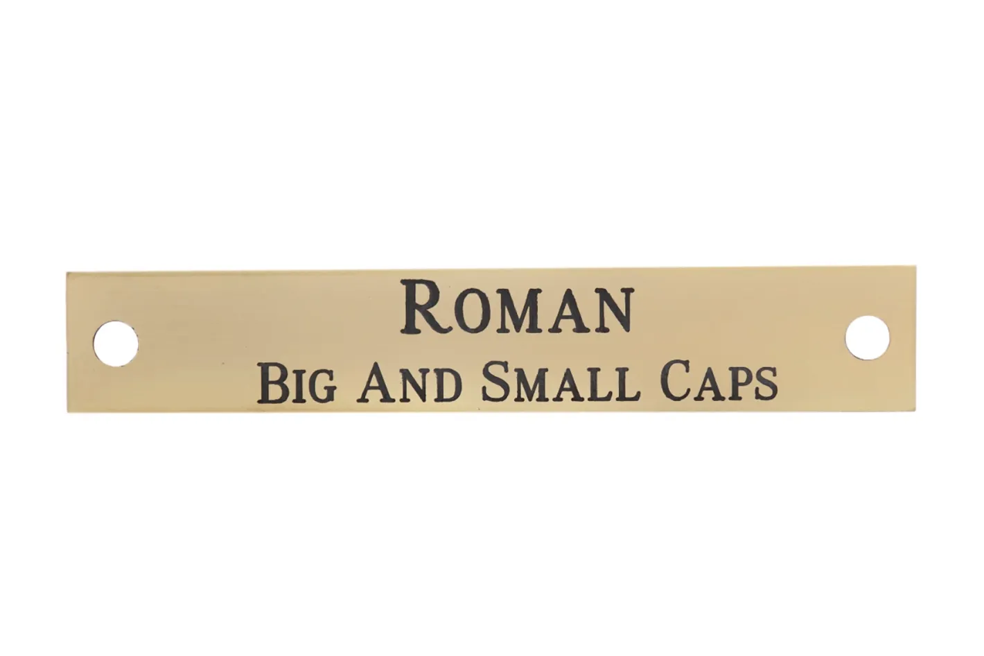 DOVER DROPSHIP Notched Corner Halter Nameplate - 3 lines