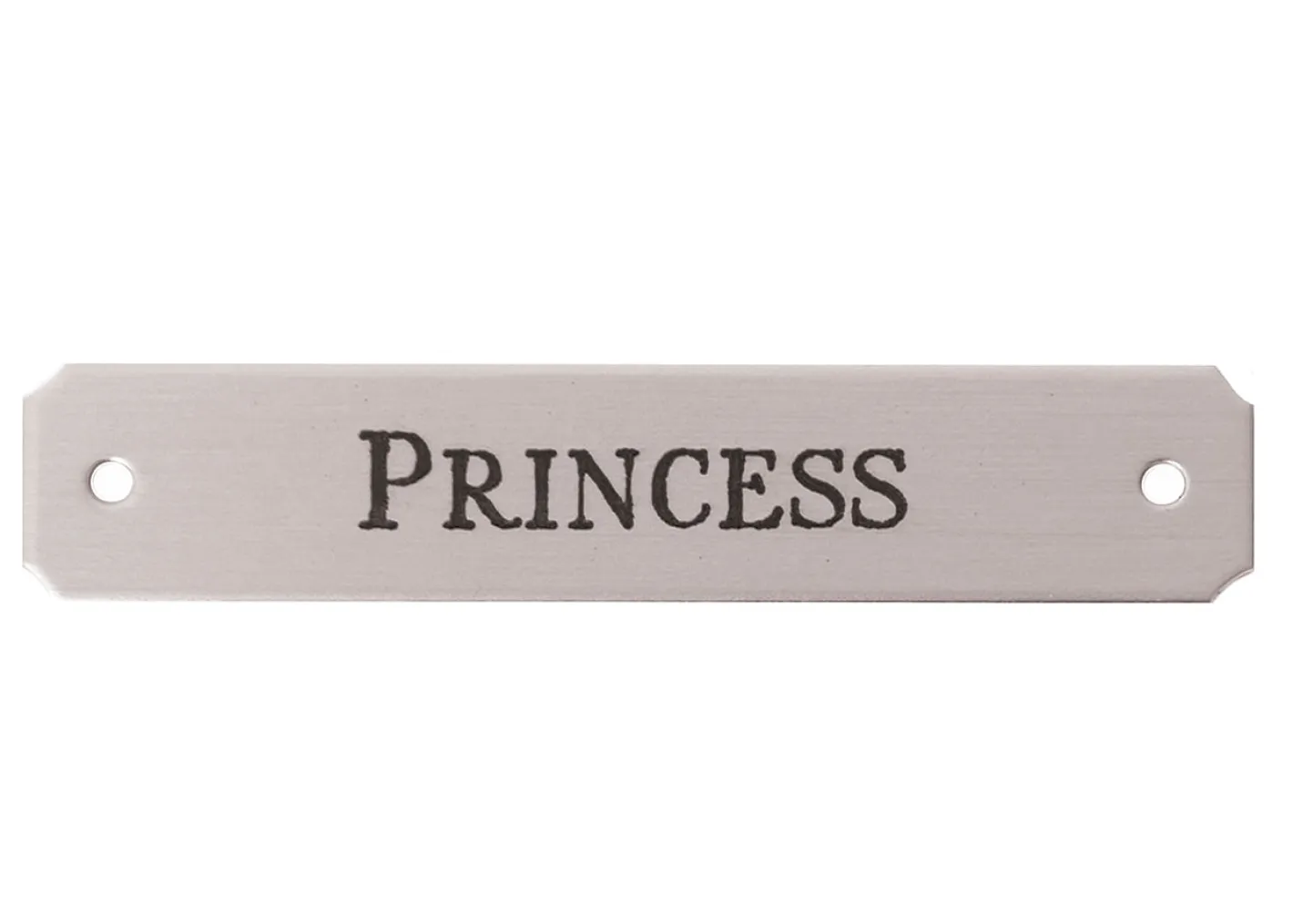 DOVER DROPSHIP Notched Corner Saddle Nameplate