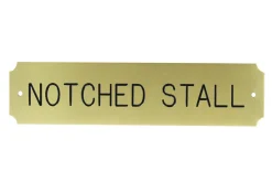 CRW Notched Stall Plate - 3 lines