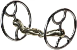 NUNN FINER PRODUCTS Nunn Finer® Oval Link Shaped Mouthpiece Cartwheel Bit