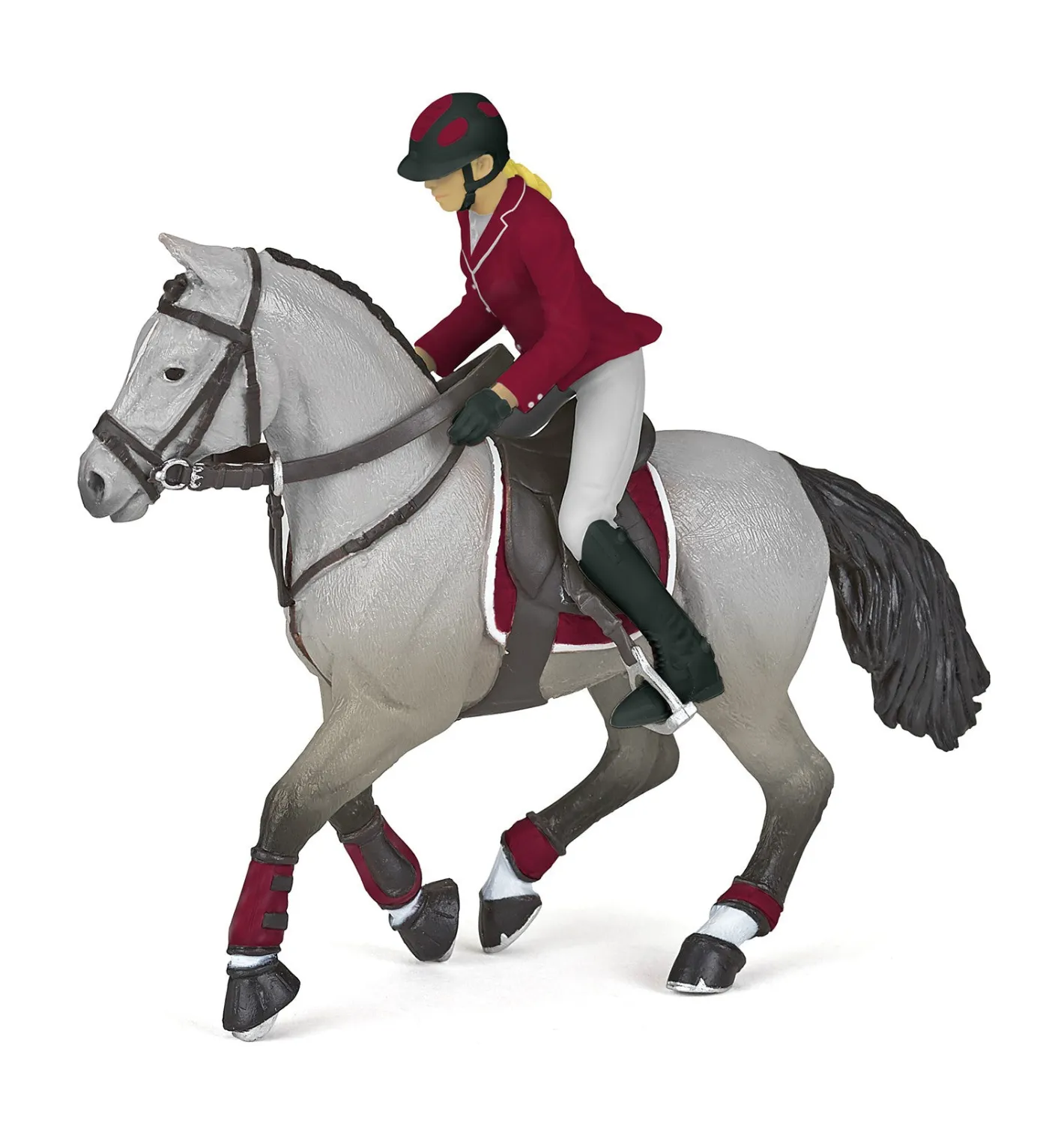 Kids HOTALING INC Papo Gray Competition Horse with Rider