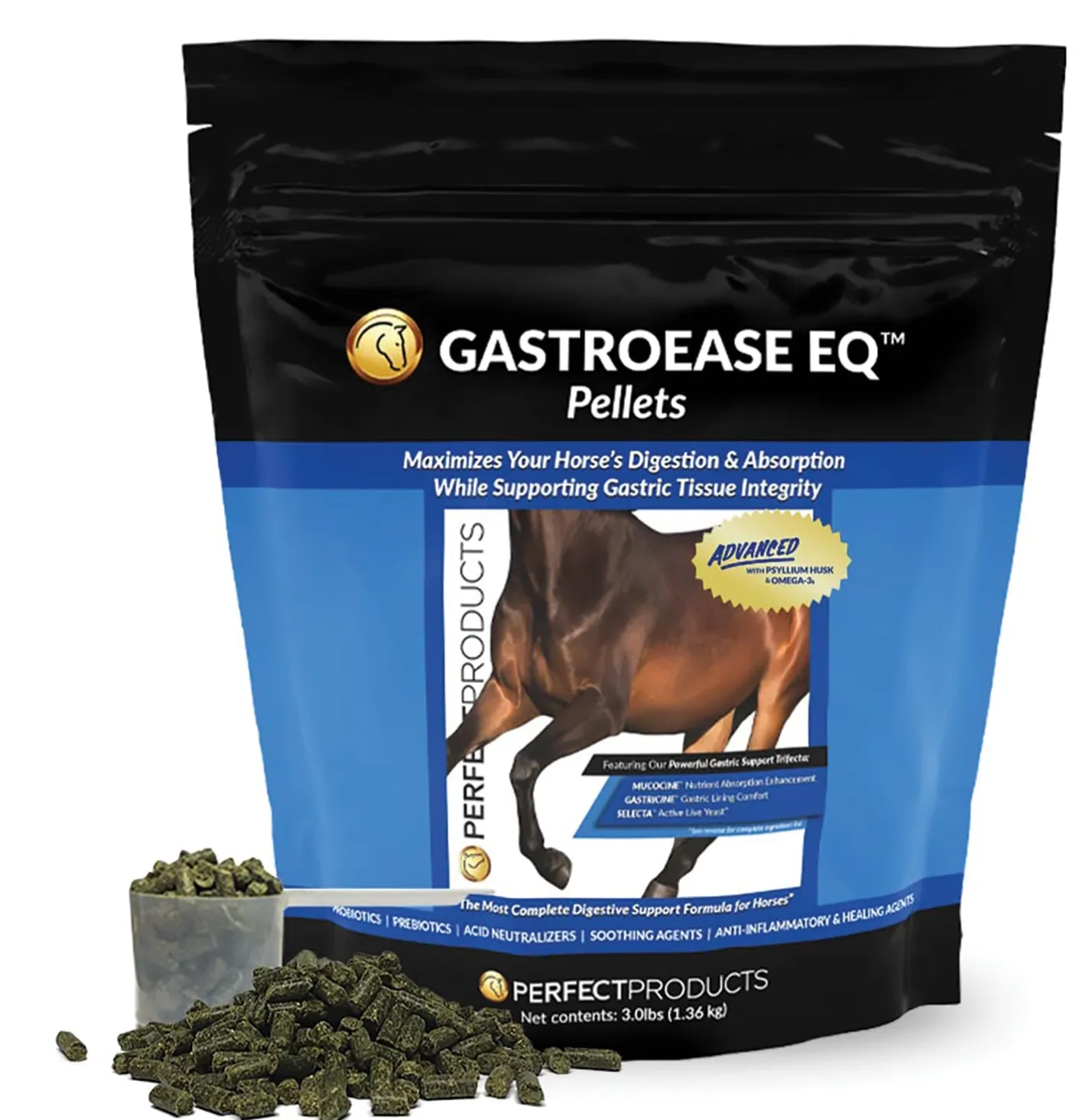 PERFECT PRODUCTS GastroEase EQ™ Advanced Digestive Support Pellets