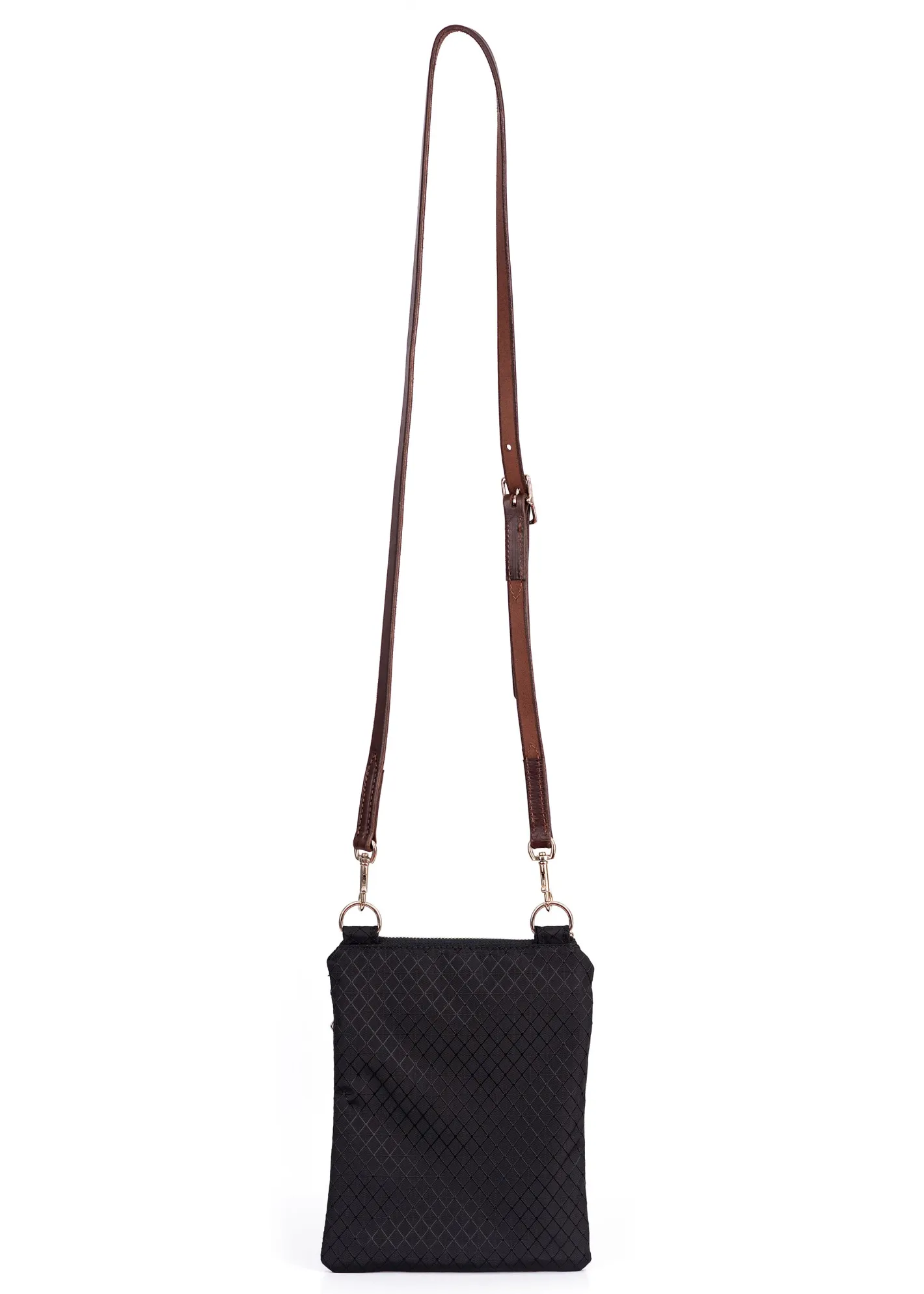 PERRIS LEATHER Perri’s® Champion Crossbody Bag with Leather Accents and Nameplate