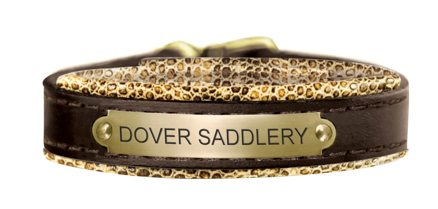 PERRIS LEATHER Perri’s® Padded Leather Nameplate Bracelet