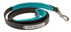 PERRIS LEATHER Perri’s® Padded Leather Nameplate Dog Leash