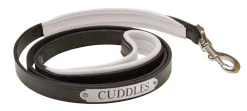 PERRIS LEATHER Perri’s® Padded Leather Nameplate Dog Leash