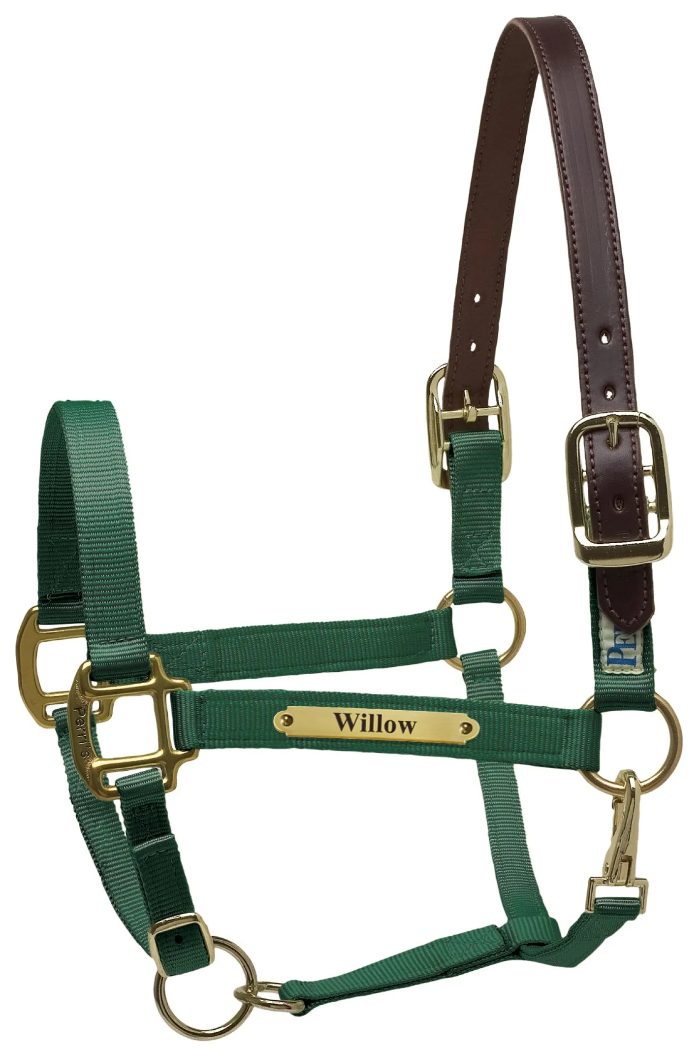 PERRIS LEATHER Perri’s® Premium Nylon Safety Halter with Nameplate