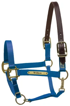 PERRIS LEATHER Perri’s® Premium Nylon Safety Halter with Nameplate