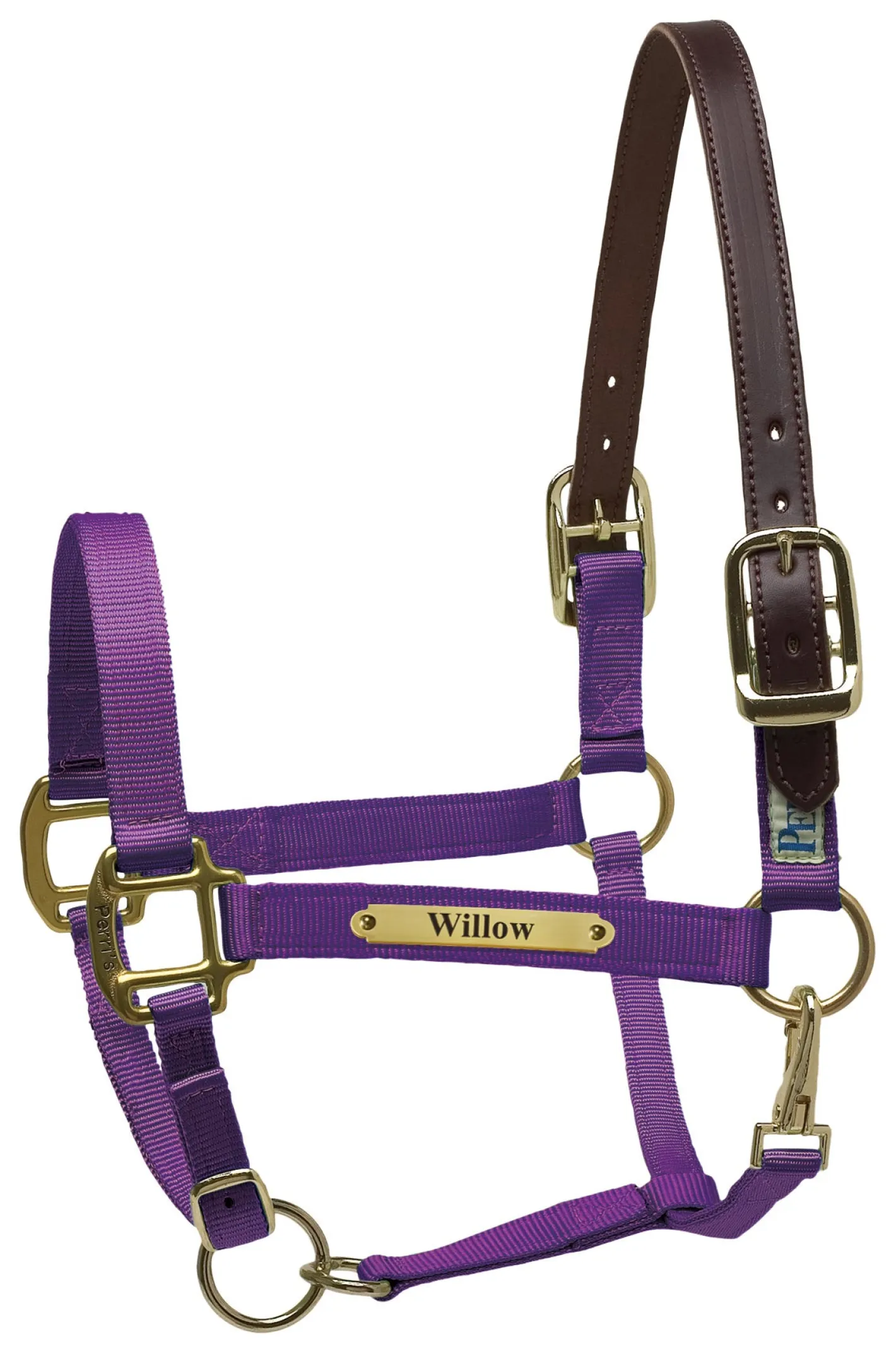 PERRIS LEATHER Perri’s® Premium Nylon Safety Halter with Nameplate