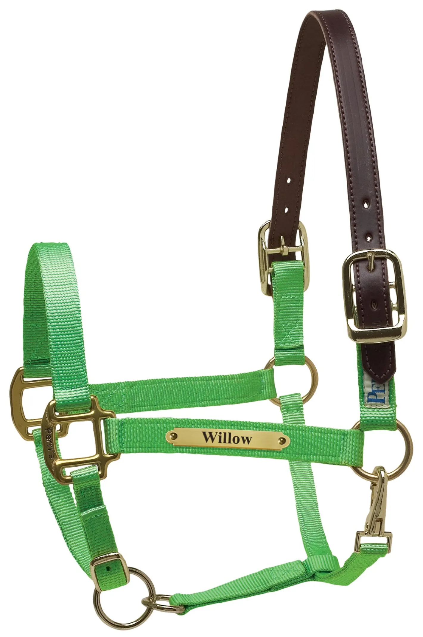 PERRIS LEATHER Perri’s® Premium Nylon Safety Halter with Nameplate