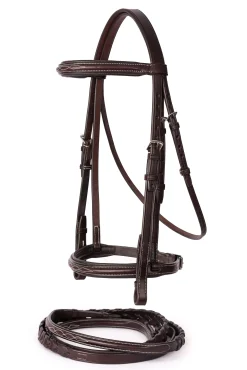 PERRIS LEATHER Perri’s® Professional Fancy-Stitched Leather Bridle