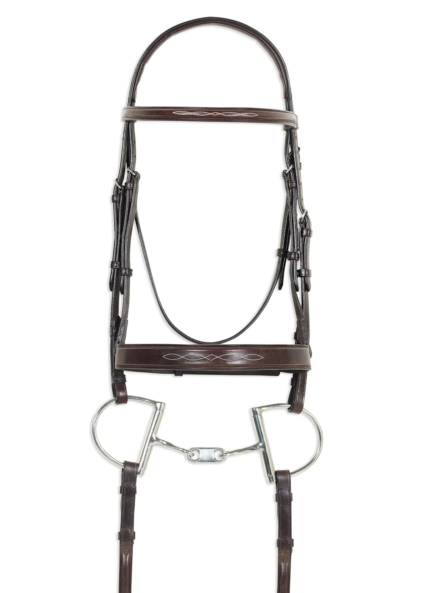 ERS Pessoa® Pro Fancy-Stitched Wide Nose Bridle