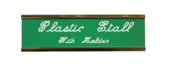 DOVER DROPSHIP Plastic Stall Plate with Holder - 2 lines
