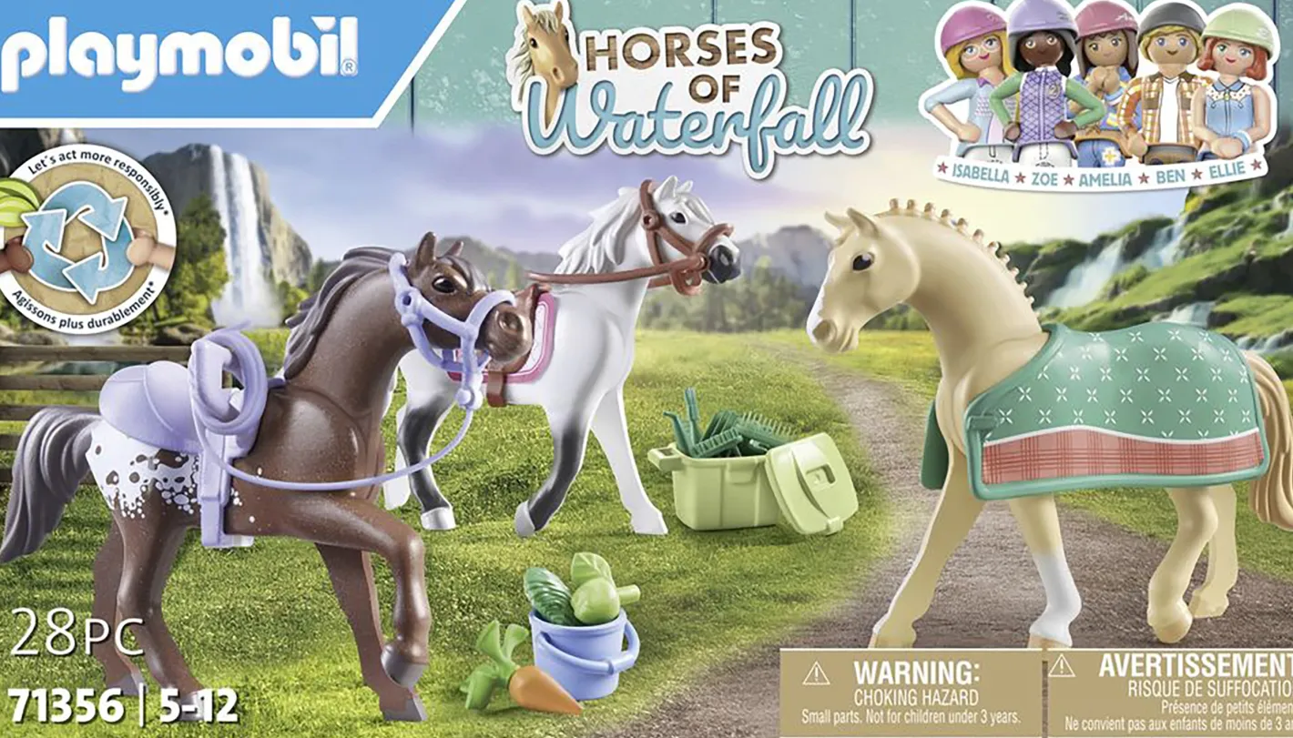 Kids PLAYMOBIL USA INC Playmobil® Three Horses Set with Accessories