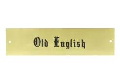 DOVER DROPSHIP Rectangular Halter Nameplate - 1 or 2 lines