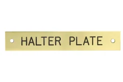 DOVER DROPSHIP Rectangular Halter Nameplate - 1 or 2 lines