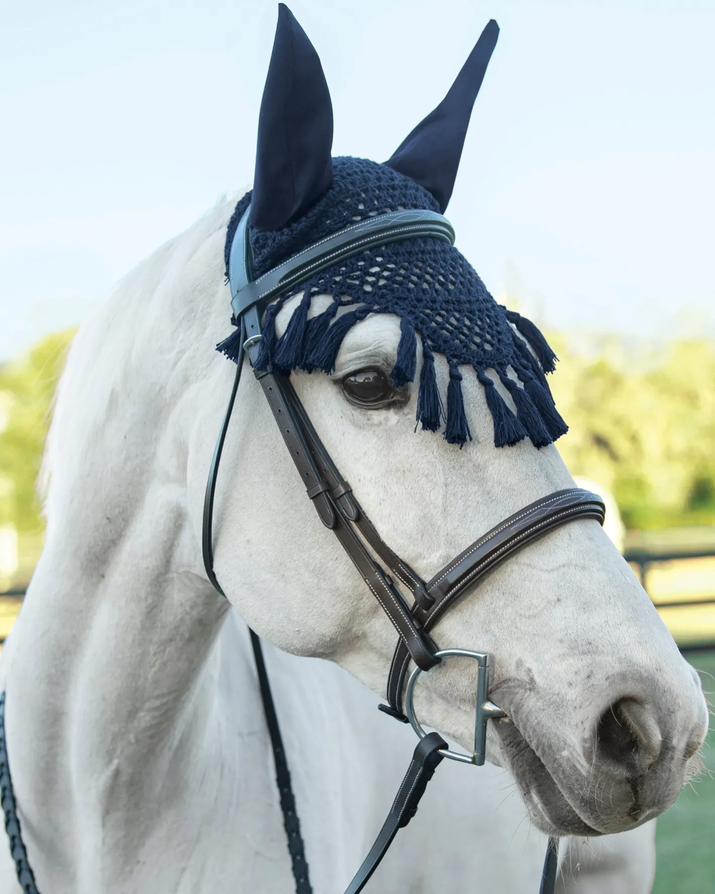 INTEX EQUESTRIAN Rider's International™ Crochet Bonnet with Tassels