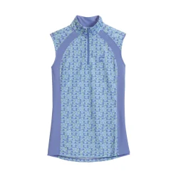 KIRSCH Riding Sport™ Ladies’ Airflow Quarter-Zip Print Sleeveless Shirt