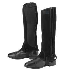 S.K. SHOES AND BOOTS Riding Sport™ Adults’ Synthetic Suede Half Chaps with Silicone Grip Patches