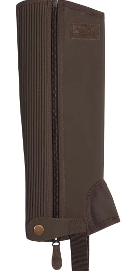 Kids S.K. SHOES AND BOOTS Riding Sport™ Kids’ Synthetic Suede Half Chaps with Silicone Grip Patches