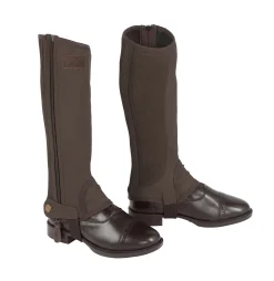 Kids S.K. SHOES AND BOOTS Riding Sport™ Kids’ Synthetic Suede Half Chaps with Silicone Grip Patches